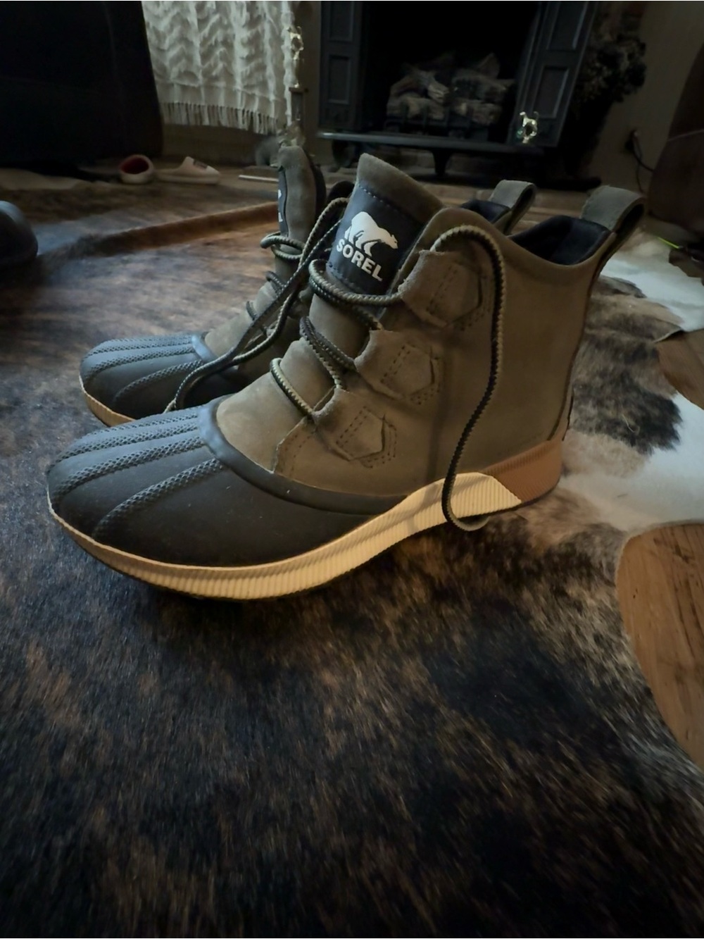 Sorel Women’s Dark Olive Duck Boot Sneaker - Dark Olive